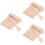 300Pcs Wooden Mini Fruit Cake for Parties Khaki 5