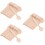 300Pcs Wooden Mini Fruit Cake for Parties Khaki 6