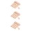 300Pcs Wooden Mini Fruit Cake for Parties Khaki 7
