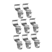 Vinyl Siding Hooks Stainless Steel No Drill Outdoor Invisible Rust Resistant Clips for Lights and Cameras 8 Pack