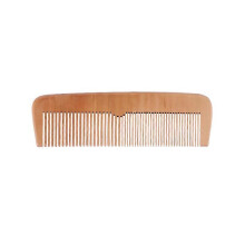 Hairdressing comb wood coarse - fine, 13 cm