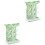 2Pcs Baby Bottle Rack Dryer Light Green Plastic Multipurpose Storage 2