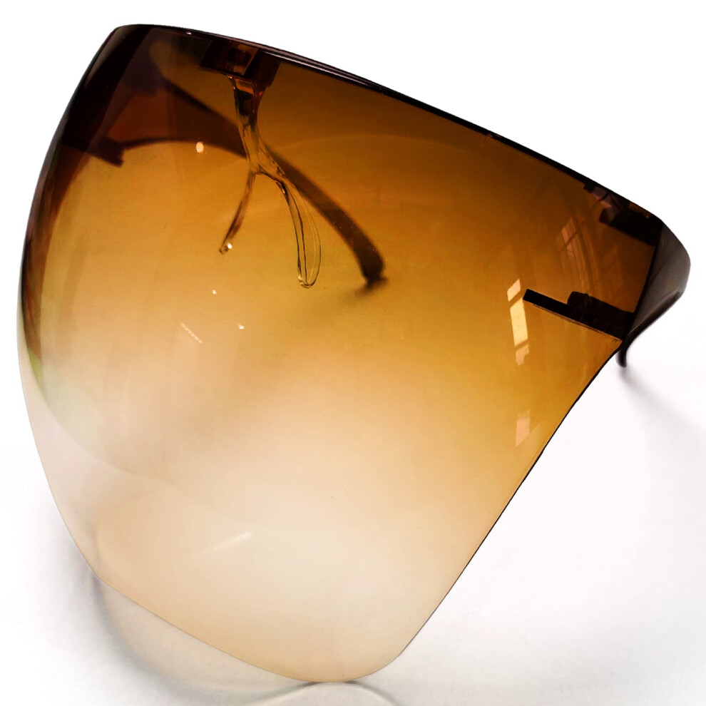Anti Fog Face Shield Glasses Gradient Gray Visor Sunglasses Full Face Coverage For Men And Women 9073542186106