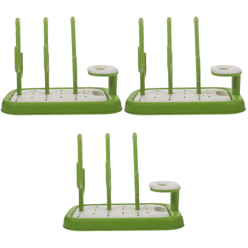 3Pcs Large Capacity Baby Bottle Drying Rack PP Safe Material Holder 1