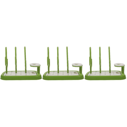 3Pcs Large Capacity Baby Bottle Drying Rack PP Safe Material Holder 2