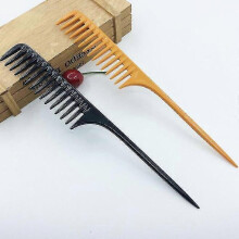 (Black) Hairdressing Comb Hair Dyeing Comb Tip Tail Wide Tooth Detangling Hair Brush Hair Coloring Barber Combs Salon Hair Styling Tools