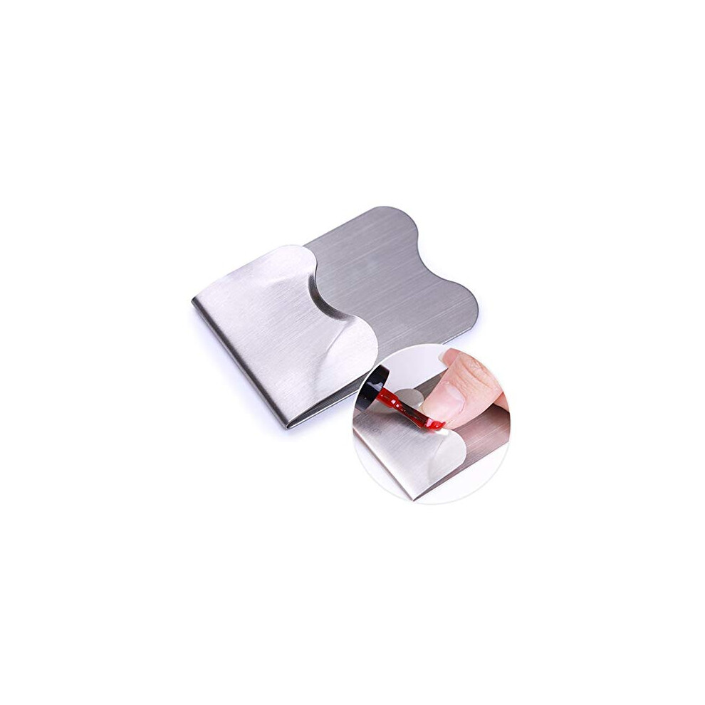 French Manicure Cutter with Precise Smile Line, Stainless Steel MultiSize Nail Edge Trimmer Set