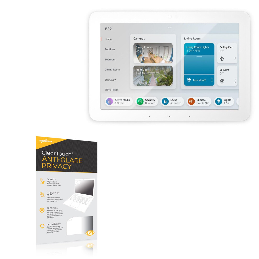 Screen Protector For Echo Hub 8 Inch Anti Glare Privacy Film, Touch Sensitive Scratch Resistant 2 Pack 9330225523567
