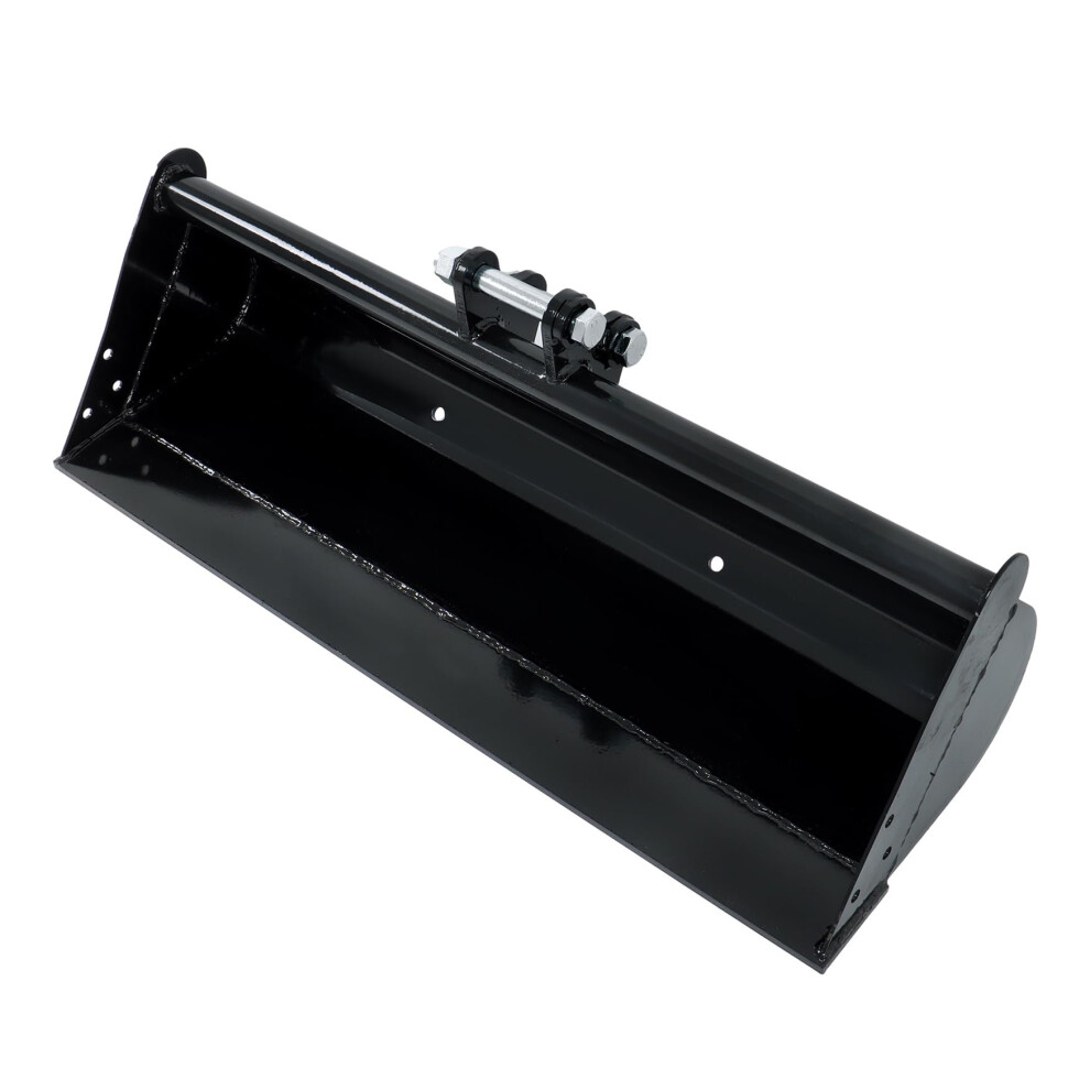 1000Mm Smooth Flat Mini Excavator Bucket Attachment, Twopin Easy Mount Replacement For 11.5 Ton 9073542186335