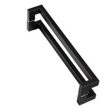 Modern Stainless Steel Barn Door Handle Black 120cm, Heavy Duty Double Sided Sliding Door Pull
