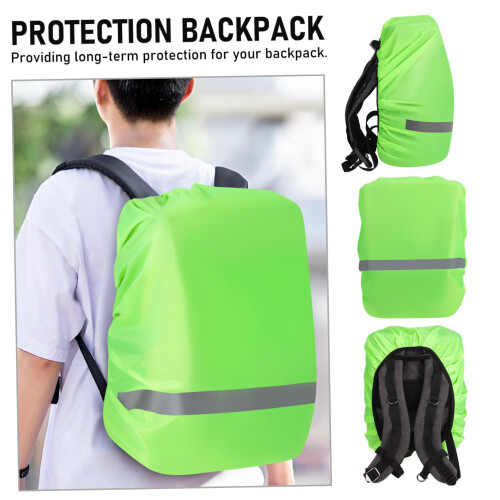 3pcs Waterproof Backpack Rain Cover with  Visibility Reflective Panel for Hiking and Camping 2