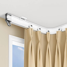 Ceiling Mount Curtain Track 9m Flexible Bendable Rail for Bay Window or Blackout Curtains