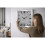 Silver Square Crystal Wall Clock 45cm Decor 4