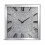 Silver Square Crystal Wall Clock 45cm Decor 1