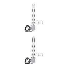 2Pièces Antenne WiFi Directionnelle Noire Et Argent Multifonction