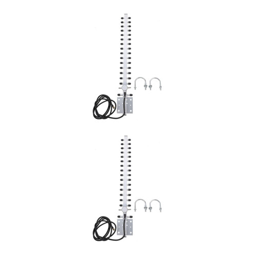 2Pièces Antenne WiFi Directionnelle Noire Et Argent Multifonction
