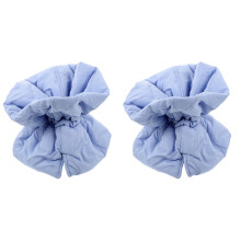 2Pcs Durable Sky-Blue Cat Cone Collar Adjustable for Post-Surgery Care
