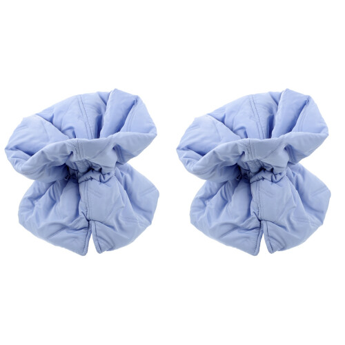 2Pcs Durable Sky-Blue Cat Cone Collar Adjustable for Post-Surgery Care