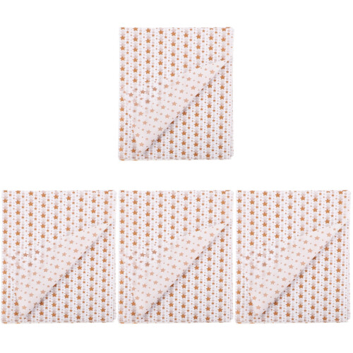 Papier De Soie Décoratif Rose Motif Étoile Pour