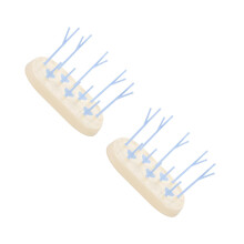2Pièces Séchoir Bébé Rack Ouvert Drainage Rapide 8 Pots