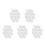 50Pcs White LED Recessed Downlights with Metal Housing for Home 1