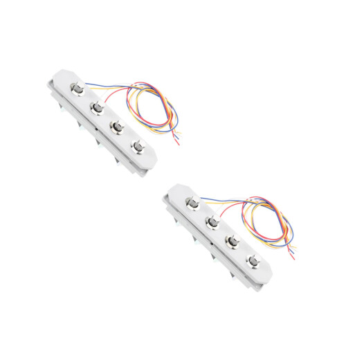 2Pcs Silver Push Buttons Switch Panel for Range Hood Universal Control