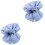 2Pcs Durable Sky-Blue Cat Cone Collar Adjustable for Post-Surgery Care 2