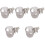 5Pcs Transparent ABS Stroller Cup Holder Universal Drinks Rack Durable 2