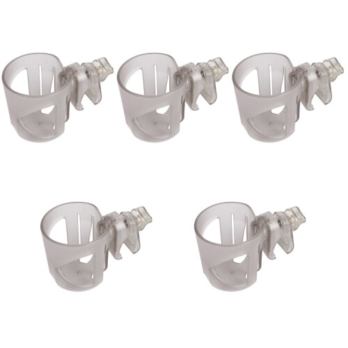 5Pcs Transparent ABS Stroller Cup Holder Universal Drinks Rack Durable 1