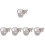 5Pcs Transparent ABS Stroller Cup Holder Universal Drinks Rack Durable 4