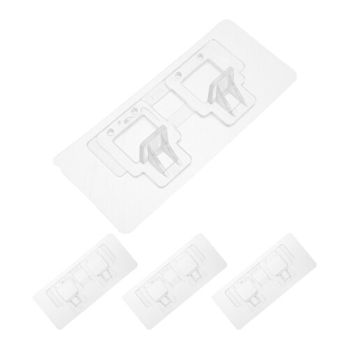 4Pcs Transparent Floor Mirror Safety Anti-Tip Stand