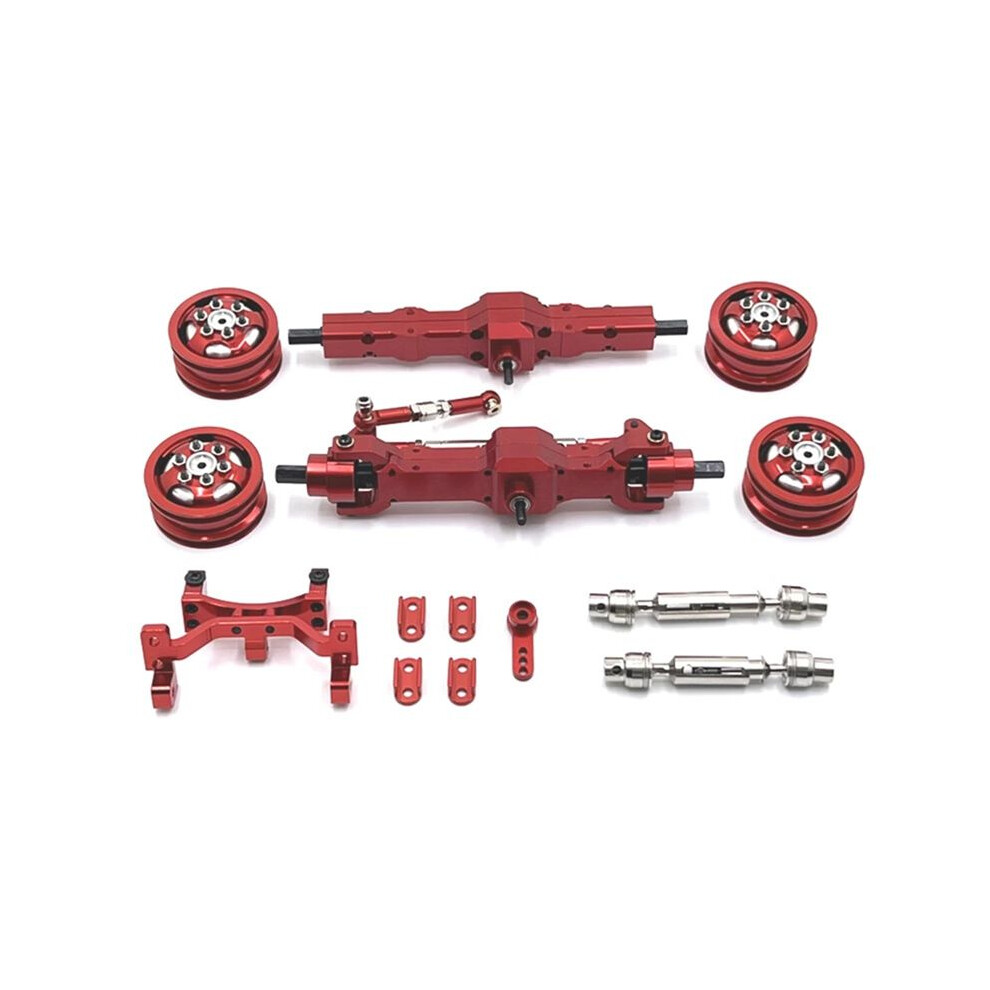 Tauoh Red For Wpl C74 1/10 Rc Car Spare Parts Metal Upgrade Axle Servo Wheel Hub Drive Shaft