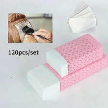 120pcs/pack Pro Salon Hair Dye Paper Recycleable Separating Stain Dyeing Color Salon Highlight Tissue Hairdresser Salon Tool 25-26