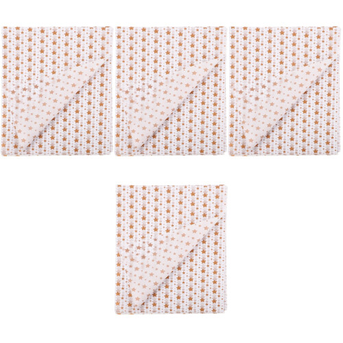 Papier De Soie Décoratif Rose Motif Étoile Pour 1