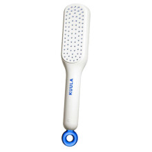 (White) Anti-Static Massage Comb Hair e-Key Quick Cleaning Hair Brush Massage Comb for Salon Hairdressing Styling Tools