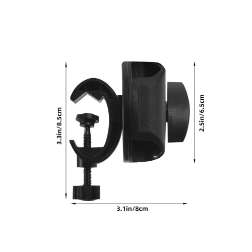 Clip De Fixation Microphone Métal Noir Pratique Pour Streaming 1