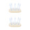 2Pcs White Baby Bottle Rack with Detachable Pegs for Efficient Drying 7