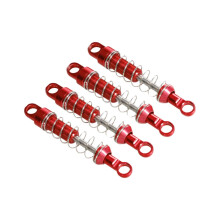Red CNC Aluminum Alloy RC Car Shock Absorbers Set for MN78 MN82 MN99s MN168 1/12 Scale Upgrade