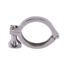 2Pcs Tri-Clamp Steel Single Pin Heavy Duty Tri Clamp with Wing Nut for Ferrule TC with Silicone Gasket 2 Inch