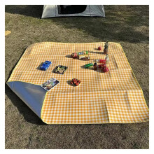 Outdoor Picnic Mat 200x200cm Waterproof Foldable Blanket with Reflective Thermal Insulation for Camping Beach