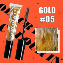 (05 GOLD) One-off Temporary Hair Coloring Disposable Hair Coloured Chalk Wax for Hair Cover Fashion Design Washable Non-toxic Beauty Tools 25-26