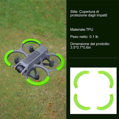 Propeller Guard Protector Accessories for -Avata 2, Drone Bumper Anti-Collision Shockproof Prop Protector Green 2