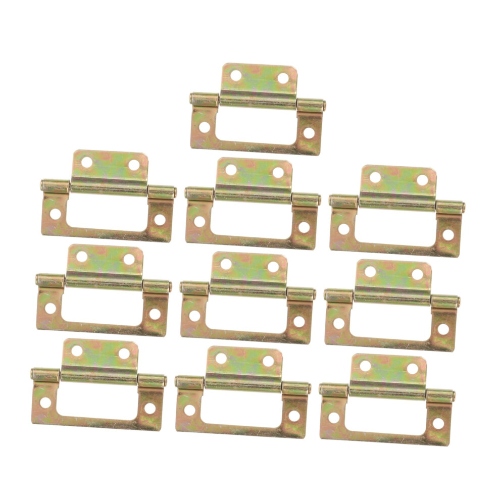 10Pcs Cabinet Door Hinges Heavyduty Iron Small Metal Hinges Easy Installation For Furniture Use 9351714664998