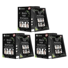 (3PCS) 1/2/3PCS Dexe Black Hair Shampoo 5-Min Instant Hair Dye for Men Women Black Color
