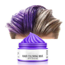 Purple Temporary Hair Color Wax – Washable Styling Hold for Cosplay, Parties, Halloween, Unisex