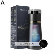 (Black) Hair Dye Shampoo, Polar Hair Dye Shampoo, Natural Hair Color Shampoo For Gray Hair Coverage For Women Men