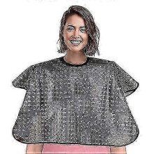 Waterproof Hair Dye Cape,Short Comb-Out Capes for Hair Stylist,Makeup Apron for Hair Color,Bleach