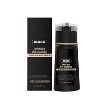 Men's Instant Black Hair Dye Shampoo with 2 in 1 Care, NonStaining Formula, 1 Fl Oz