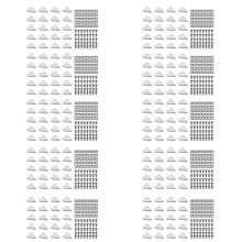 2020 Alluminio Connector Set,200 Pz Angolo Staffa,400 Pz M5 x 10mm Tasselli Scorrevoli,400 Pz M5X10mm Esagono Incassato Vite Bullone per 6 mm Slot
