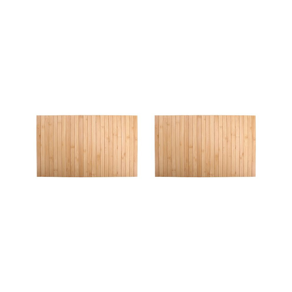 2X Sofa Armrest Tray Wood Tambour Tray Flexible Foldable For Food/Drinks/Snacks/Cup Coaster Brecantia